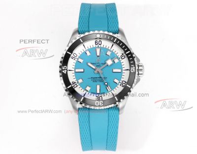 Swiss Clone Breitling Superocean Baby Blue Dial Automatic Mechanical 42mm 